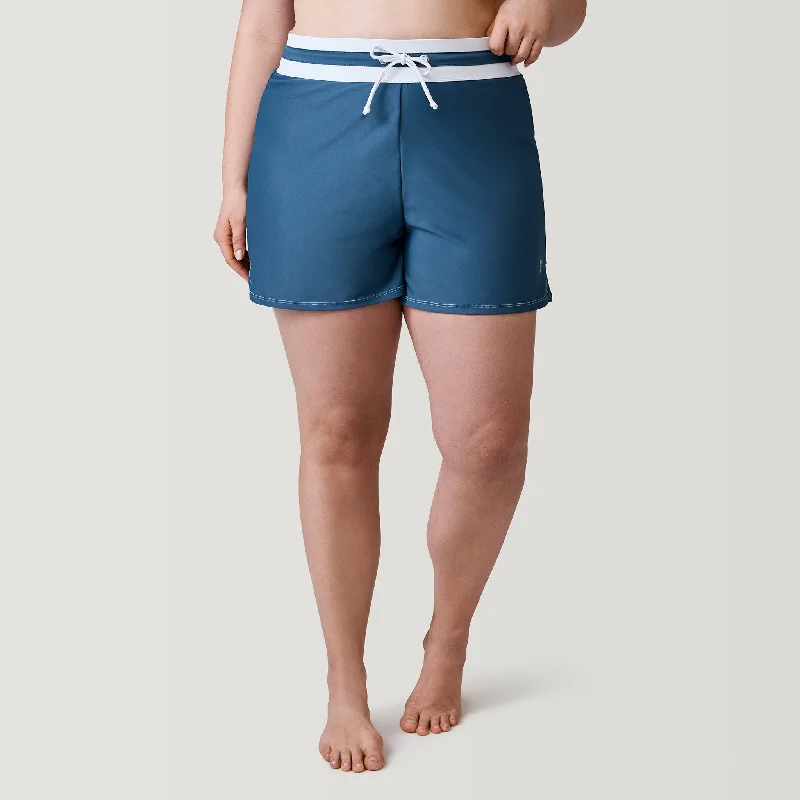 Casual Chic Wear Women's Plus Size Drawstring Swim Short