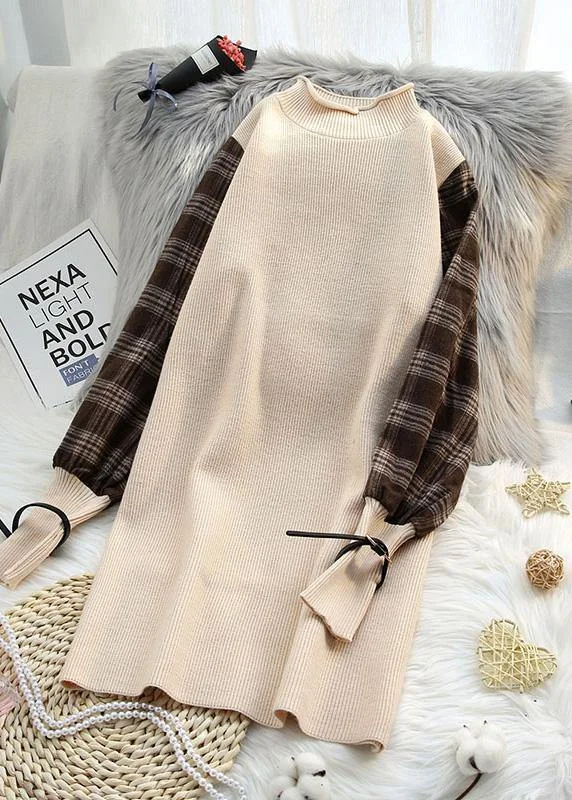 Breezy Style Comfy beige clothes patchwork sleeveless trendy plus size spring knitwear Breezy Style Comfy beige clothes patchwork sleeveless trendy plus size spring knitwear