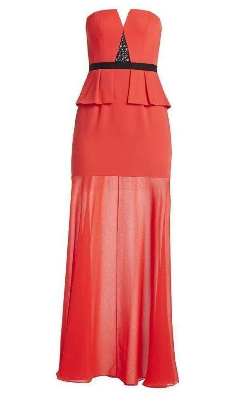 Cozy Look Caitlyn Strapless Embellished-Bodice Gown