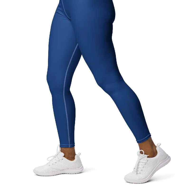Lounge Chic ELEVATED ESSENTIALS, BOOTY BOOSTING HIGH WAISTBAND LEGGING  COBALT BLUE