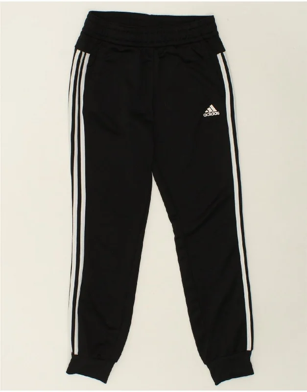 Trendy Looks ADIDAS Womens Tracksuit Trousers Joggers UK 8/10 Small Black Polyester