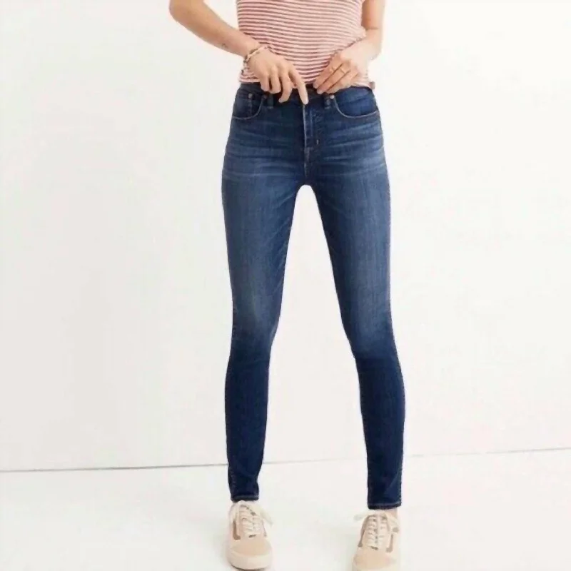 Exquisite Tailoring 10" High-Rise Skinny Jeans In Blue