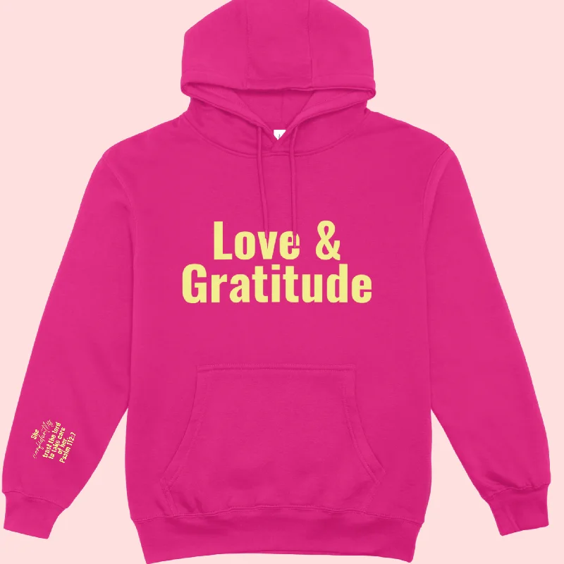 Relaxed Fit Love & Gratitude Hoodie