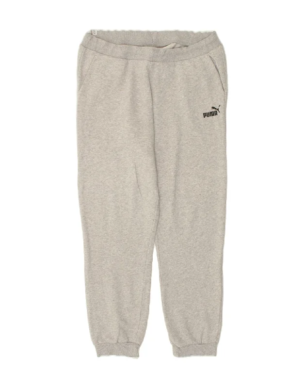 Energy Plan PUMA Womens Tracksuit Trousers Joggers UK 18 XL  Grey Cotton