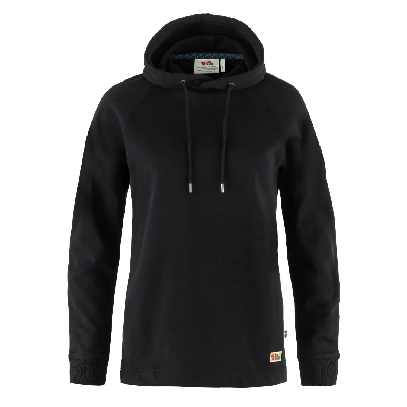 Relaxed Dresses Fjallraven Womens Vardag Hoodie Black