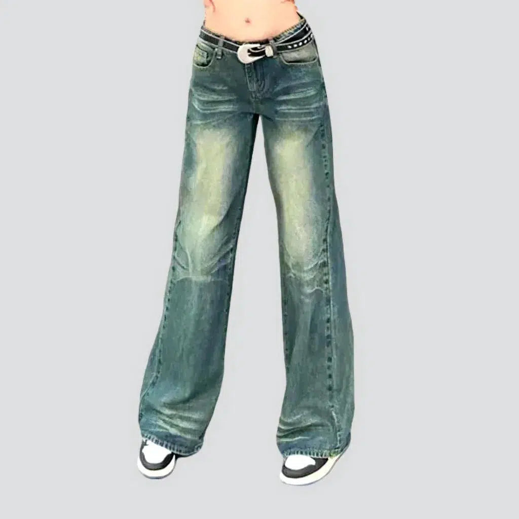 Energy Plan Sanded wide-leg jeans
 for women