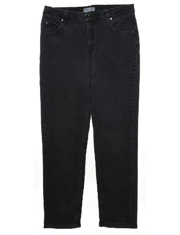 Light Comfort Black Lee Tapered Jeans - W32 L30
