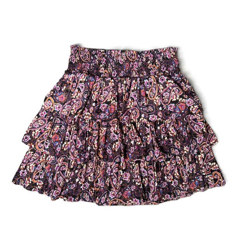 Soft Comfort Skirt Mini & Short By Anthropologie In Paisley Print, Size: M