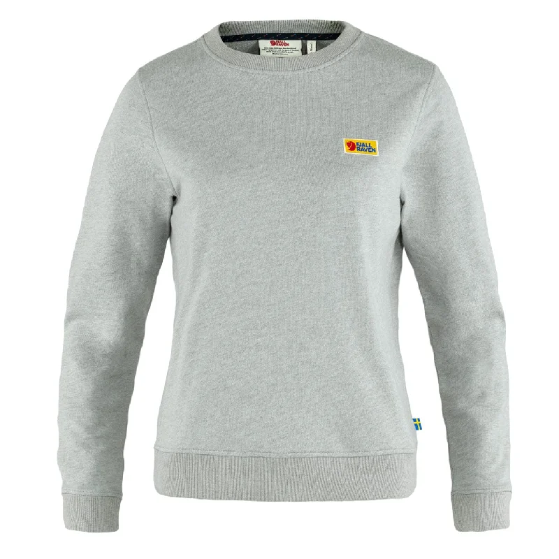 Luxe Comfort Fjallraven Womens Vardag Sweater Grey Melange