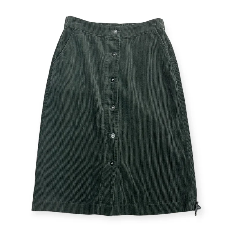 Relaxed Wear Skirt Midi By Uniqlo In Green, Size: M