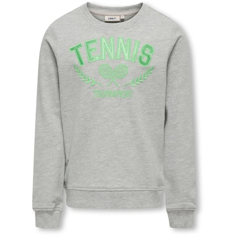 Exclusive Customization Kids ONLY Light Grey Melange Villa Sweatshirt