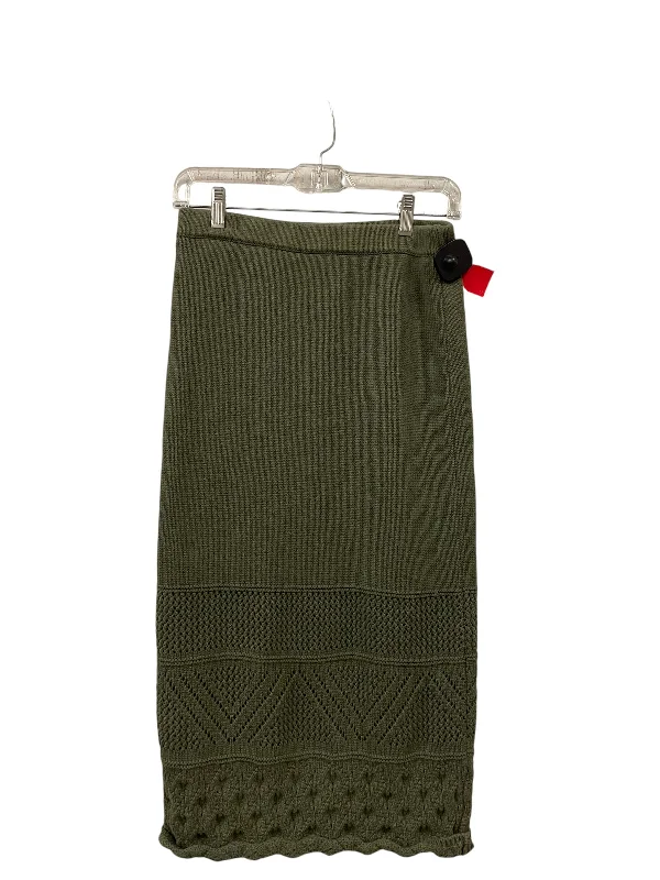 Comfy Pants Skirt Midi By House Of Harlow In Green, Size: S