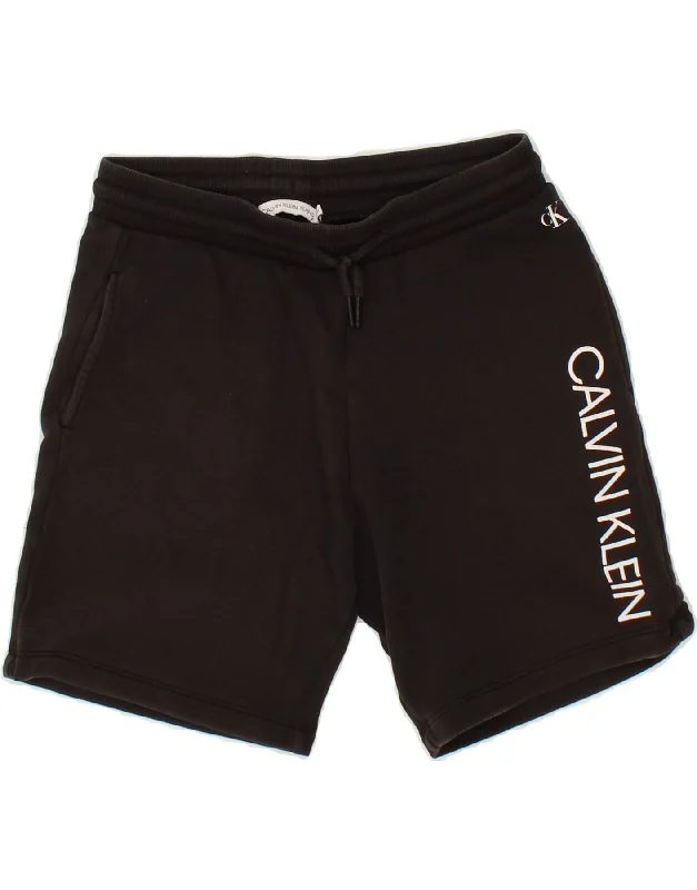 Elegant Comfort CALVIN KLEIN JEANS Womens Graphic Sport Shorts UK 12 Medium Black Cotton Elegant Comfort CALVIN KLEIN JEANS Womens Graphic Sport Shorts UK 12 Medium Black Cotton