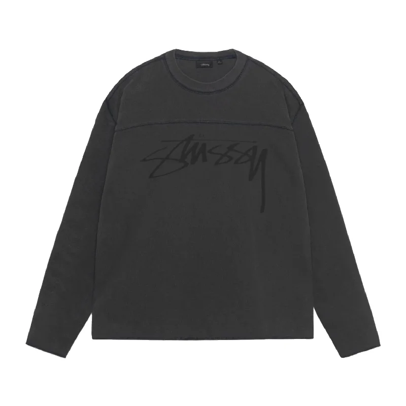 Lounge Wear Football Crew Pigment Dyed Cotton