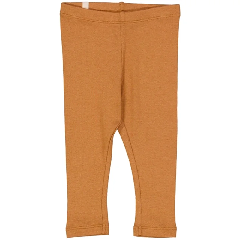 Breathable Comfort Wheat Caramel Rib Leggings