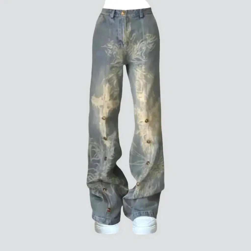 Layered Comfort Embellished women's y2k jeans