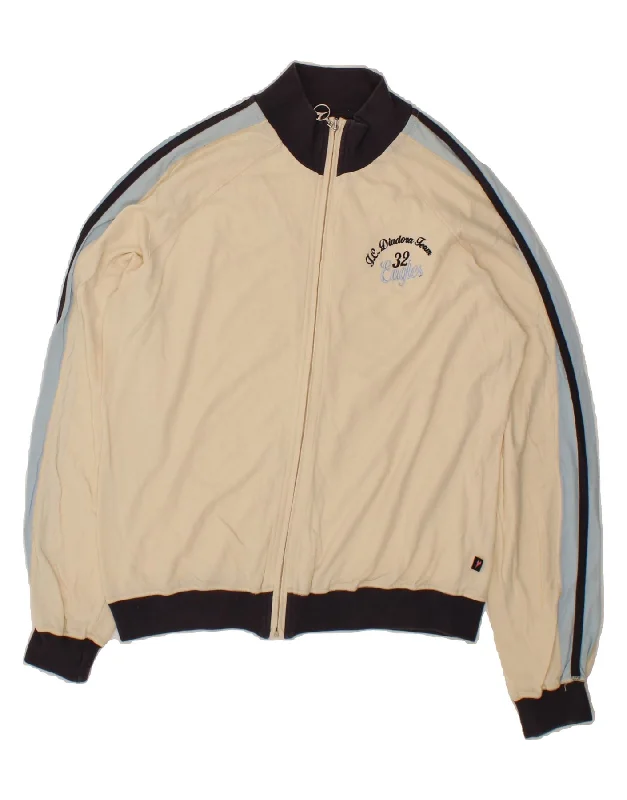 British Style DIADORA Womens Graphic Tracksuit Top Jacket UK 18 XL Beige Colourblock British Style DIADORA Womens Graphic Tracksuit Top Jacket UK 18 XL Beige Colourblock