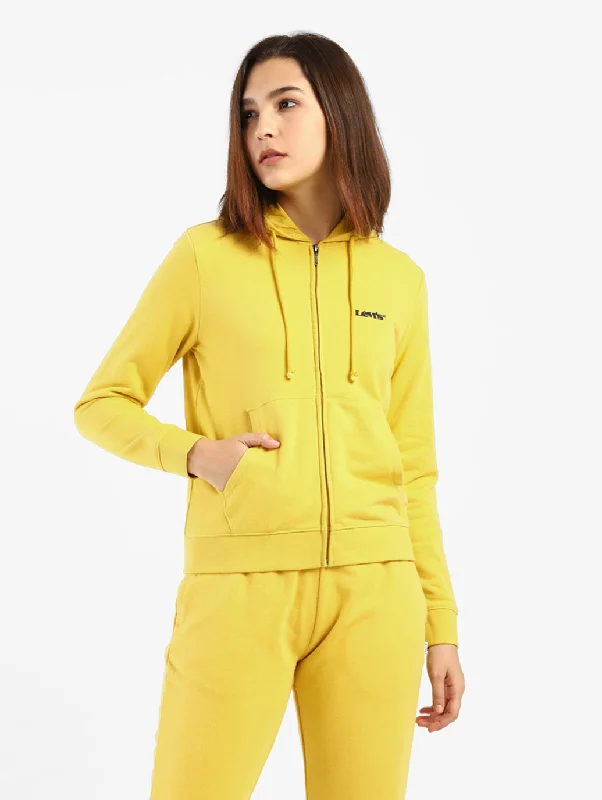 Weekend Style Women's Solid Hooded Sweatshirt