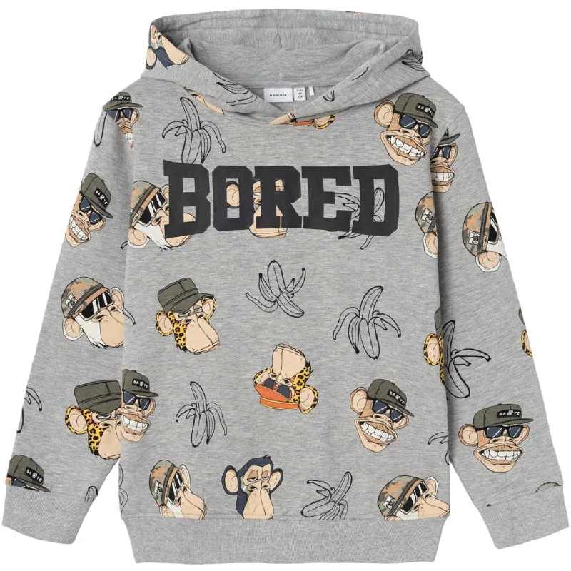 Modern Chic Name It Grey Melange Adonis Bored Of Directors Sweatshirt
