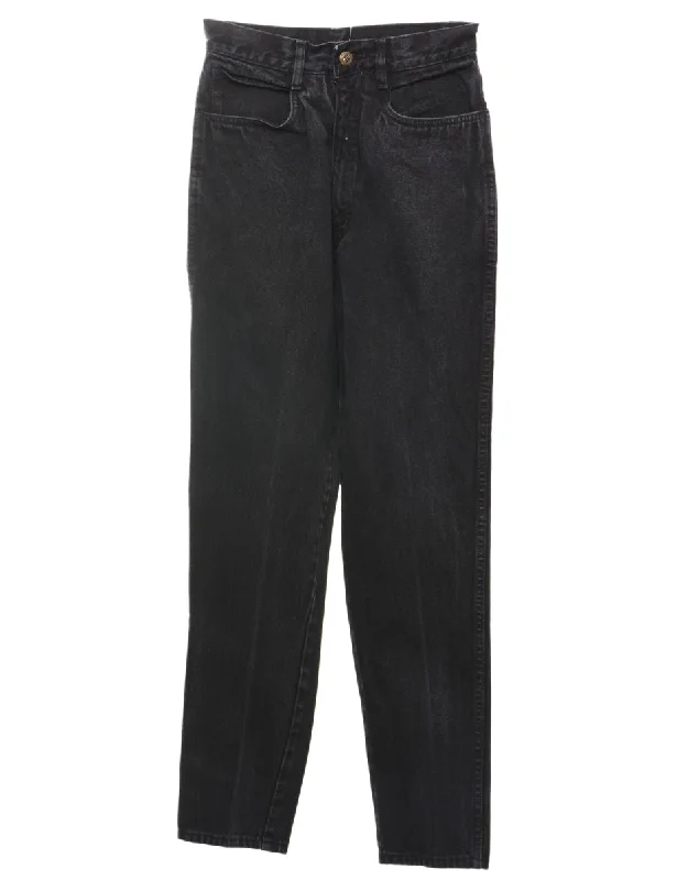 Fresh Comfort High Waist Black Tapered Jeans - W24 L29