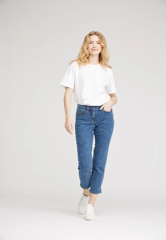 Weekend Wear Christie Regular Crop - Blue Denim