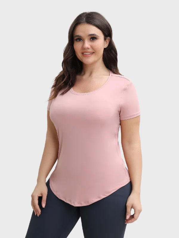 Luxe Comfort Simplicity Loose Lightweight Breathable Sports Tee