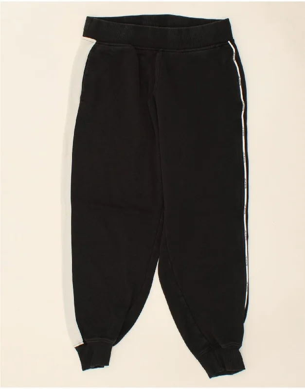 Design Must-have REEBOK Womens Graphic Tracksuit Trousers Joggers UK 12/14 Medium Black Design Must-have REEBOK Womens Graphic Tracksuit Trousers Joggers UK 12/14 Medium Black