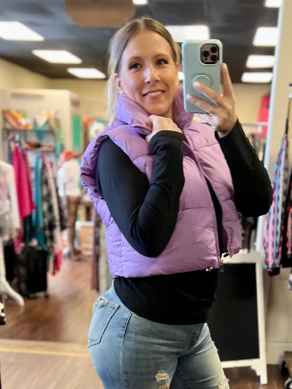 Soft Looks Puffer Cropped Vest*