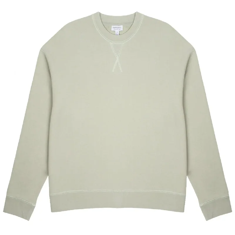 Comfortable Outfits Sunspel Womens Loopback Sweatshirt Pistachio