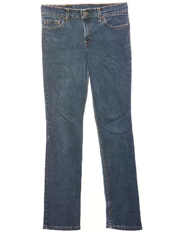 Breathable Comfort Dark Wash Tight Fit Levi's Jeans - W28 L30