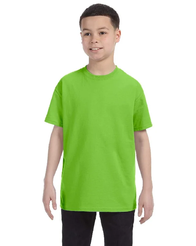 Effortless Dressing Hanes Youth Authentic-T T-Shirt | Lime