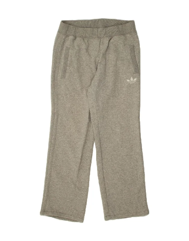 Comfy Chic ADIDAS Womens Tracksuit Trousers UK 14 Large Blue Cotton