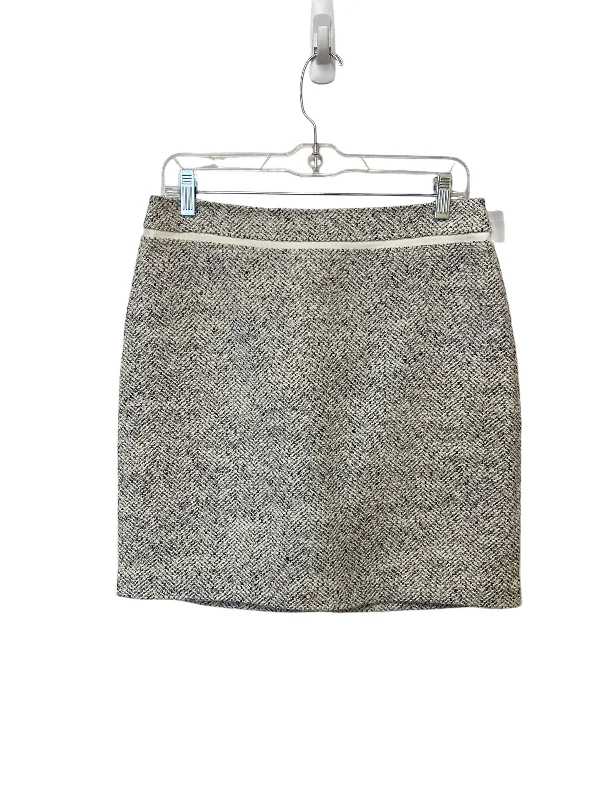 Comfort Fit Skirt Midi By White House Black Market In Cream, Size: 4