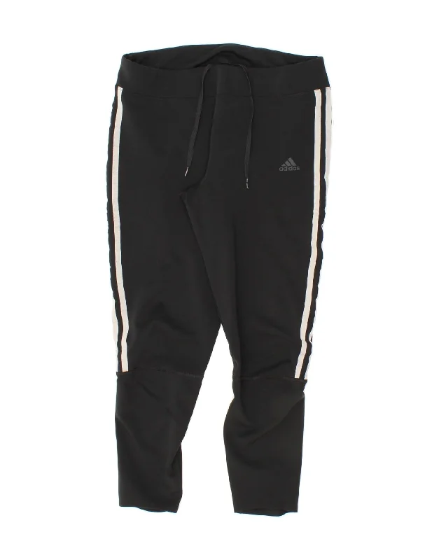 Cozy Look ADIDAS Womens Aeroready Capri Tracksuit Trousers UK 12/14 Medium Black