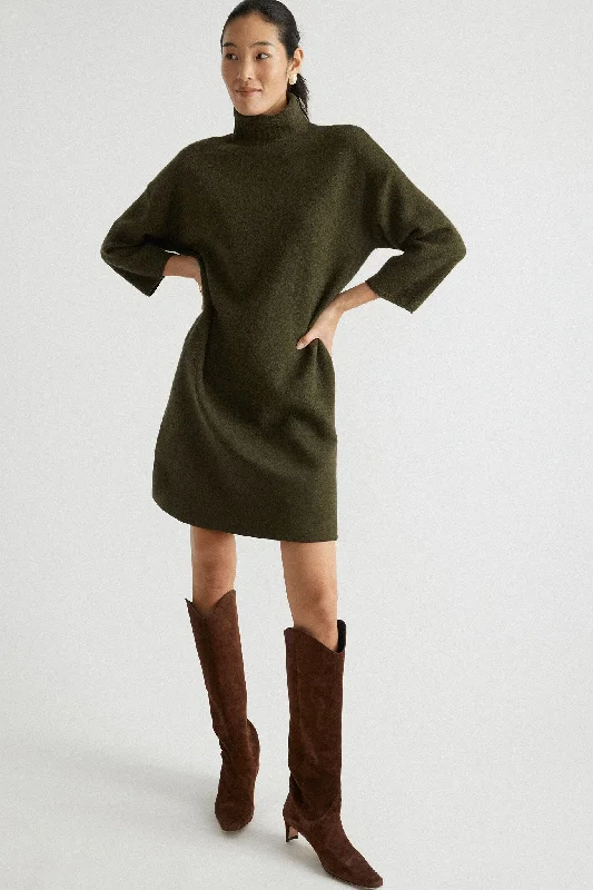 Cozy Fit Wear Moss Green Vivianne Dress