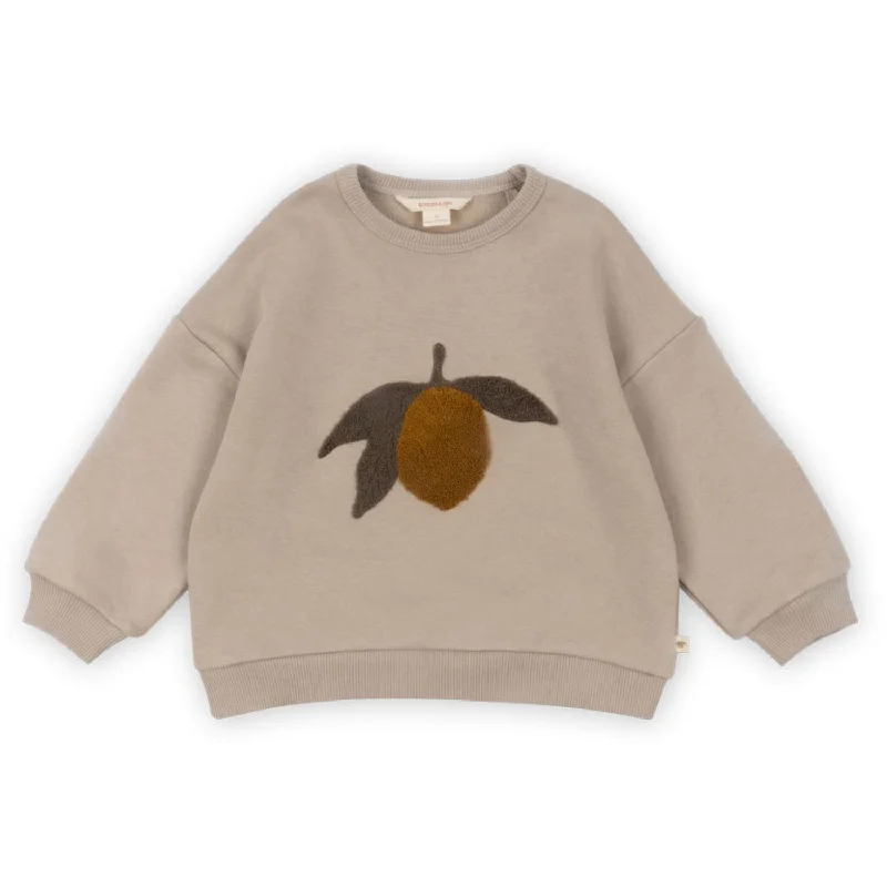 Exquisite Craftsmanship Konges Sløjd Oxford Tan Lou Terry Sweat Shirt Ocs