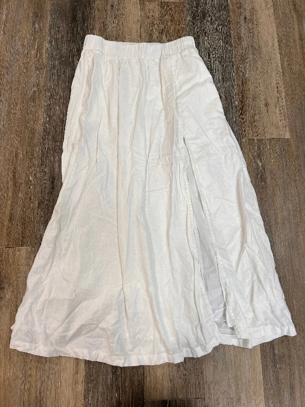 Lounge Chic Skirt Maxi By Abercrombie And Fitch In White, Size: M