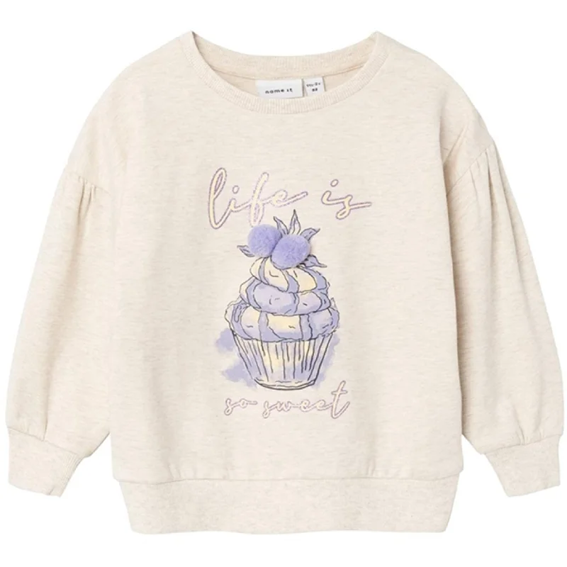 Effortless Elegance Name it Peyote Melange Dinah Sweatshirt