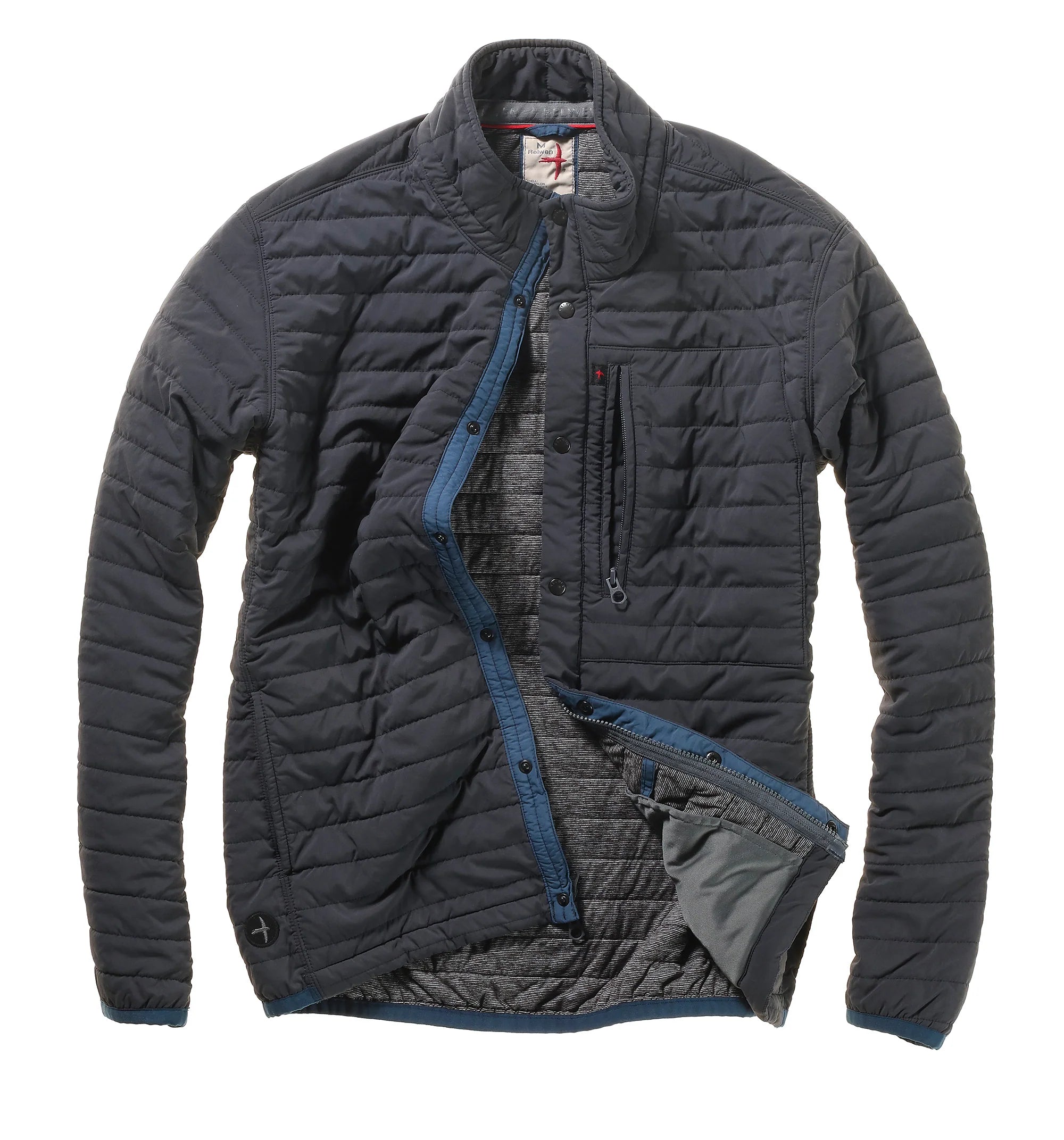 Cozy Outfit Relwen Midnight Navy Nylon Windzip Jacket