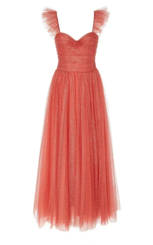 Breathable Style Glitter Tulle Cocktail Dress