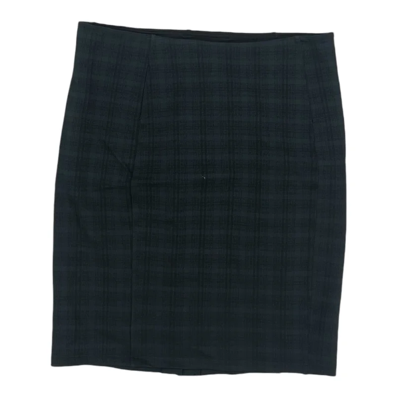 Trendy Wear Skirt Mini & Short By Liverpool In Black & Blue, Size:14