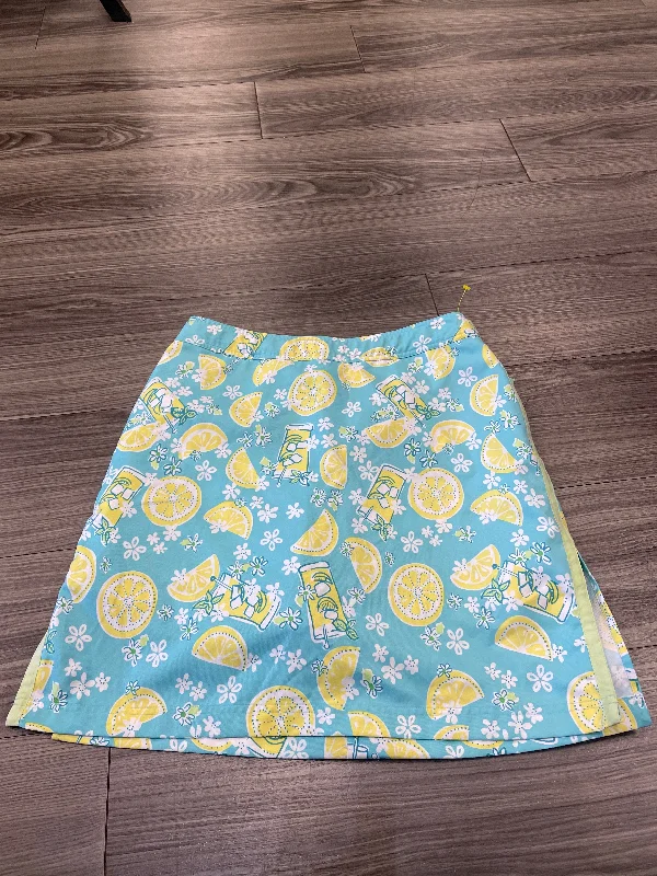 Soft Looks Skirt Designer By Lilly Pulitzer In Teal, Size: 8