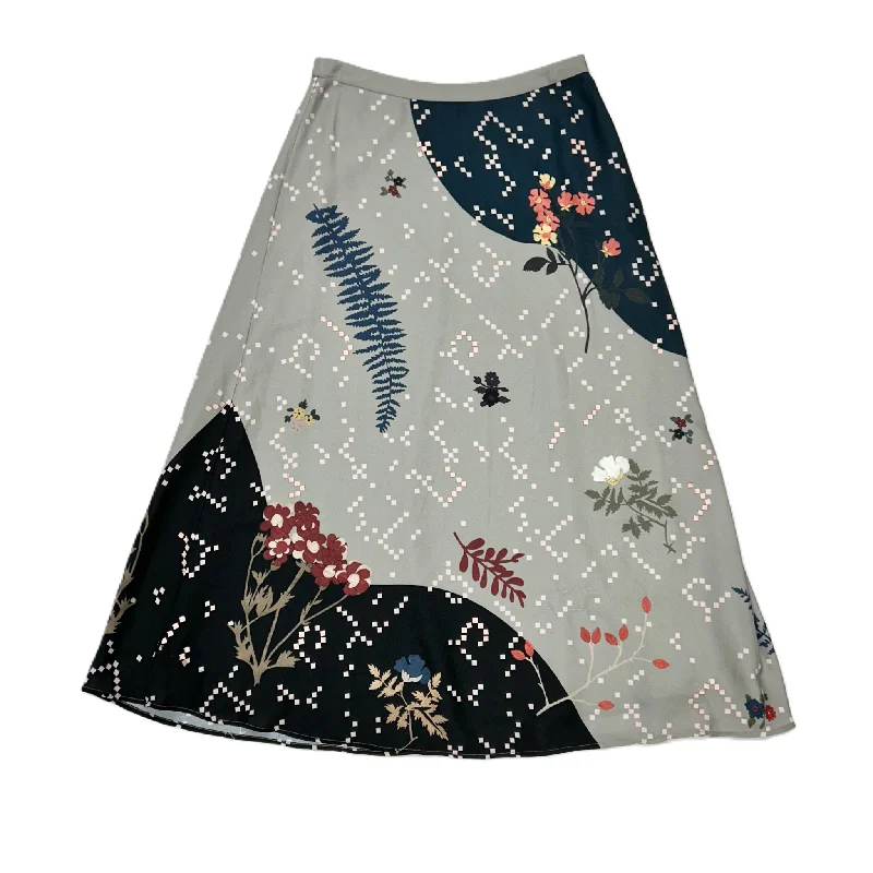 Soft Style Skirt Maxi By Sahil Kochhar In Blue & Grey, Size: Sp