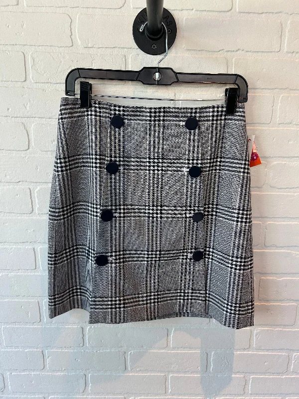 Breezy Style Skirt Mini & Short By Loft In Blue White, Size: 4