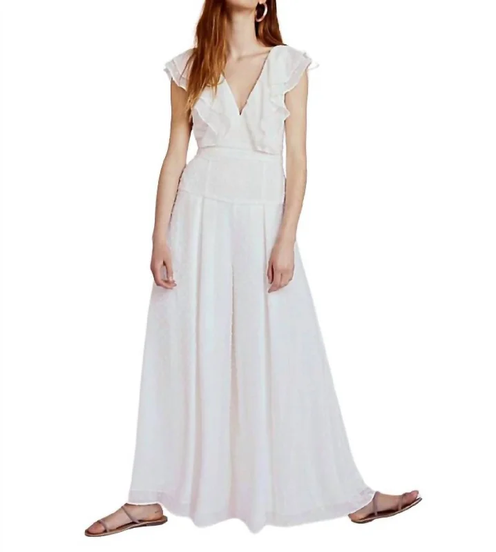 Soft Fashion Jacy Jumpsuit In White