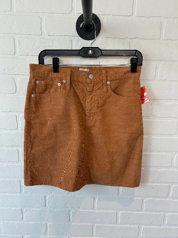 Breathable Style Skirt Mini & Short By J. Crew In Brown, Size: 2