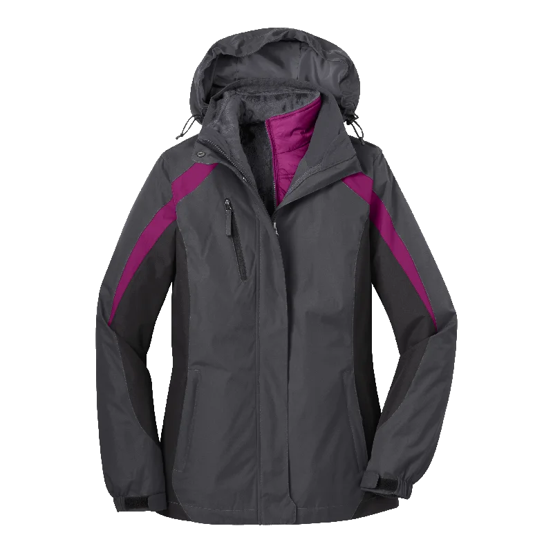Chic Relaxation B1618W Ladies Colorblock 3-in-1 Jacket