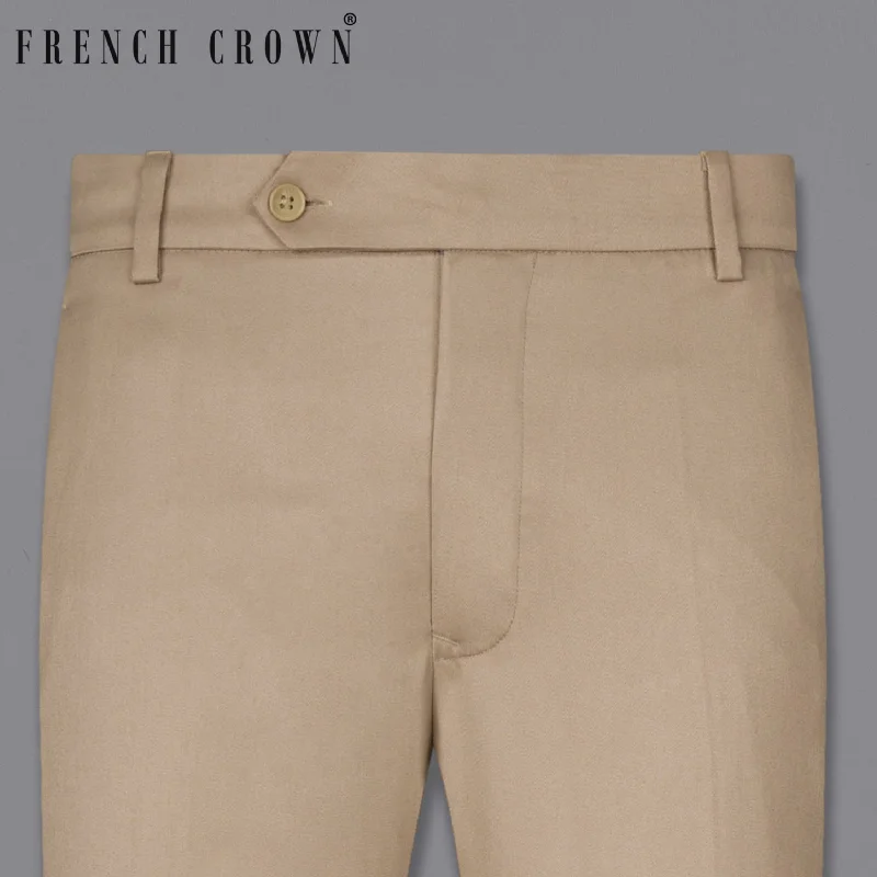 Trendy Comfort Pavlova Brown Wool Rich Pant