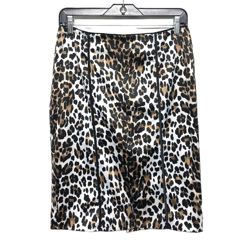 All-Day Wear Skirt Mini & Short By White House Black Market In Animal Print, Size: 2