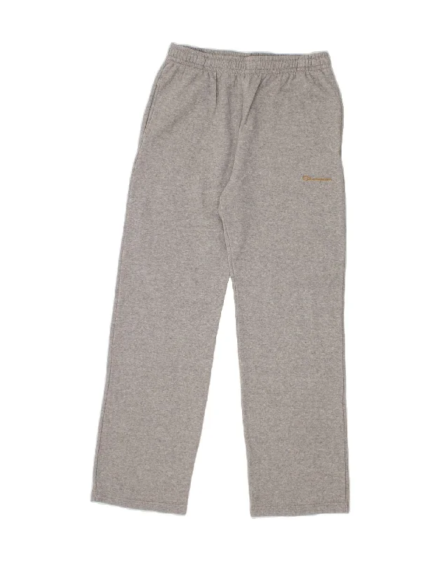 Versatile Wear CHAMPION Womens Tracksuit Trousers UK 14 Large Grey Cotton